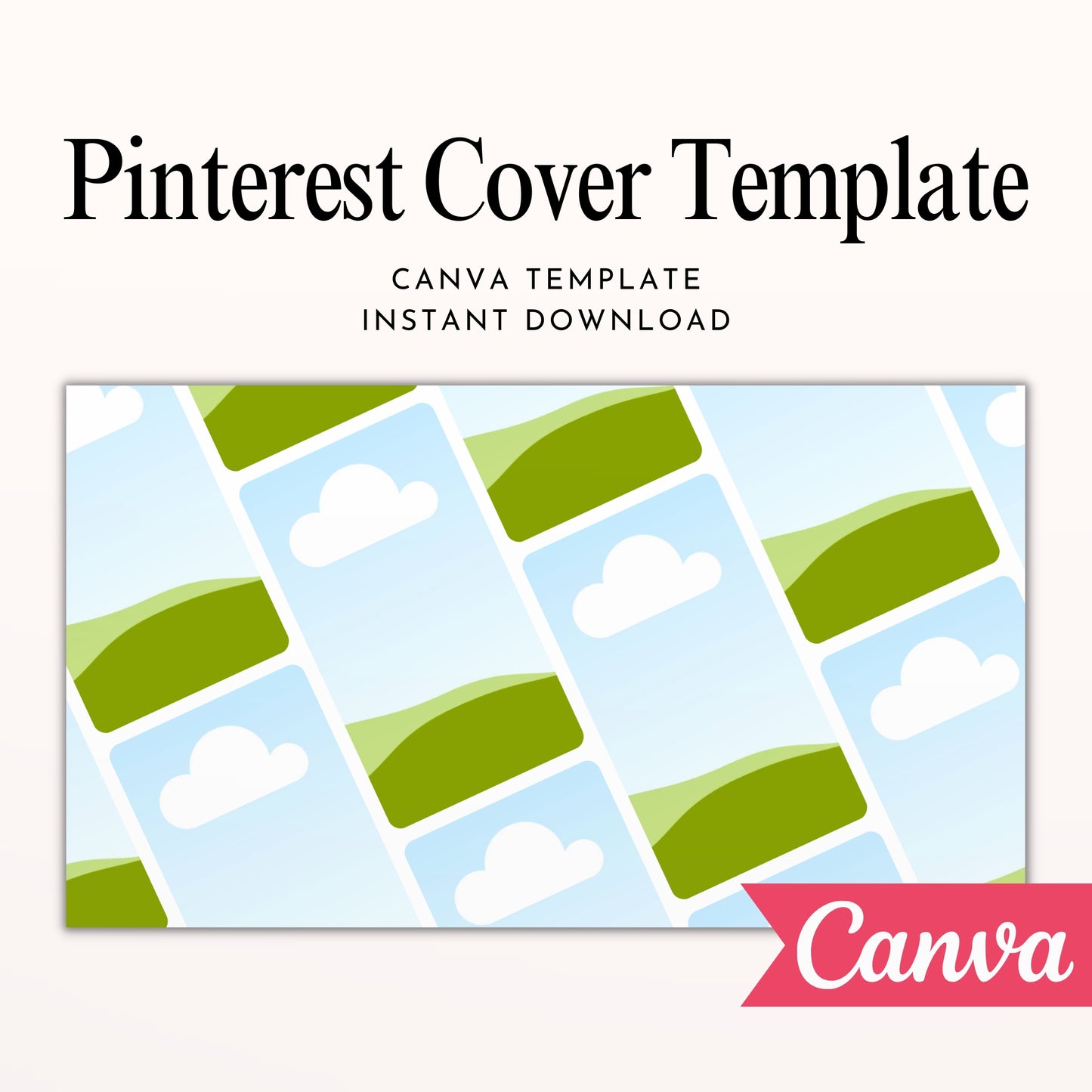 Pinterest Profile Cover Canva Template