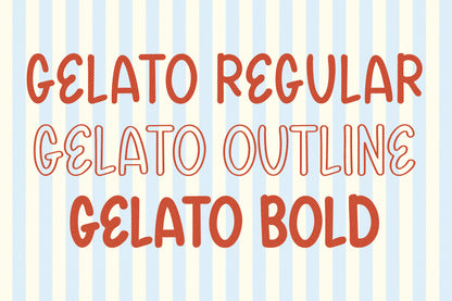 Gelato Daydreams Display Font Family