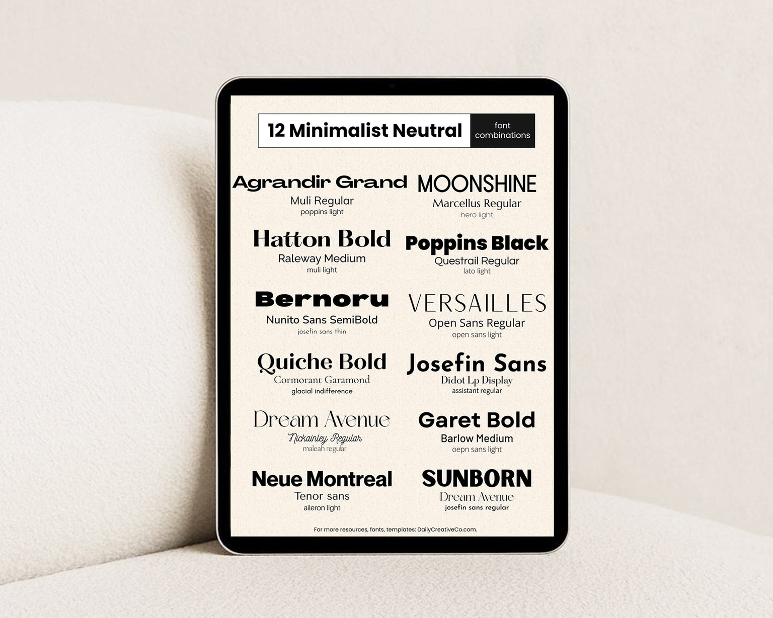 Canva Font Pairing Vault - 75+ Combos