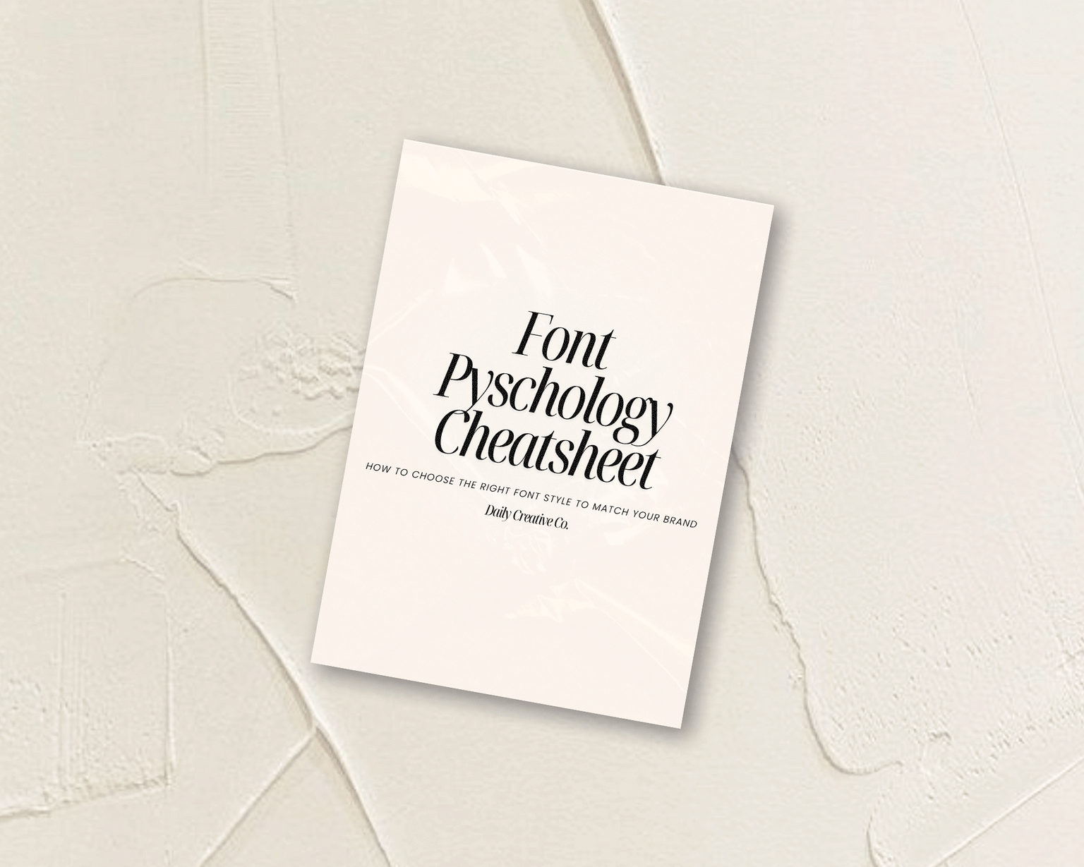 Editable font psychology cheat sheet that explains the meaning behind serif, sans serif, script, and display fonts to help entrepreneurs choose the right typefaces.