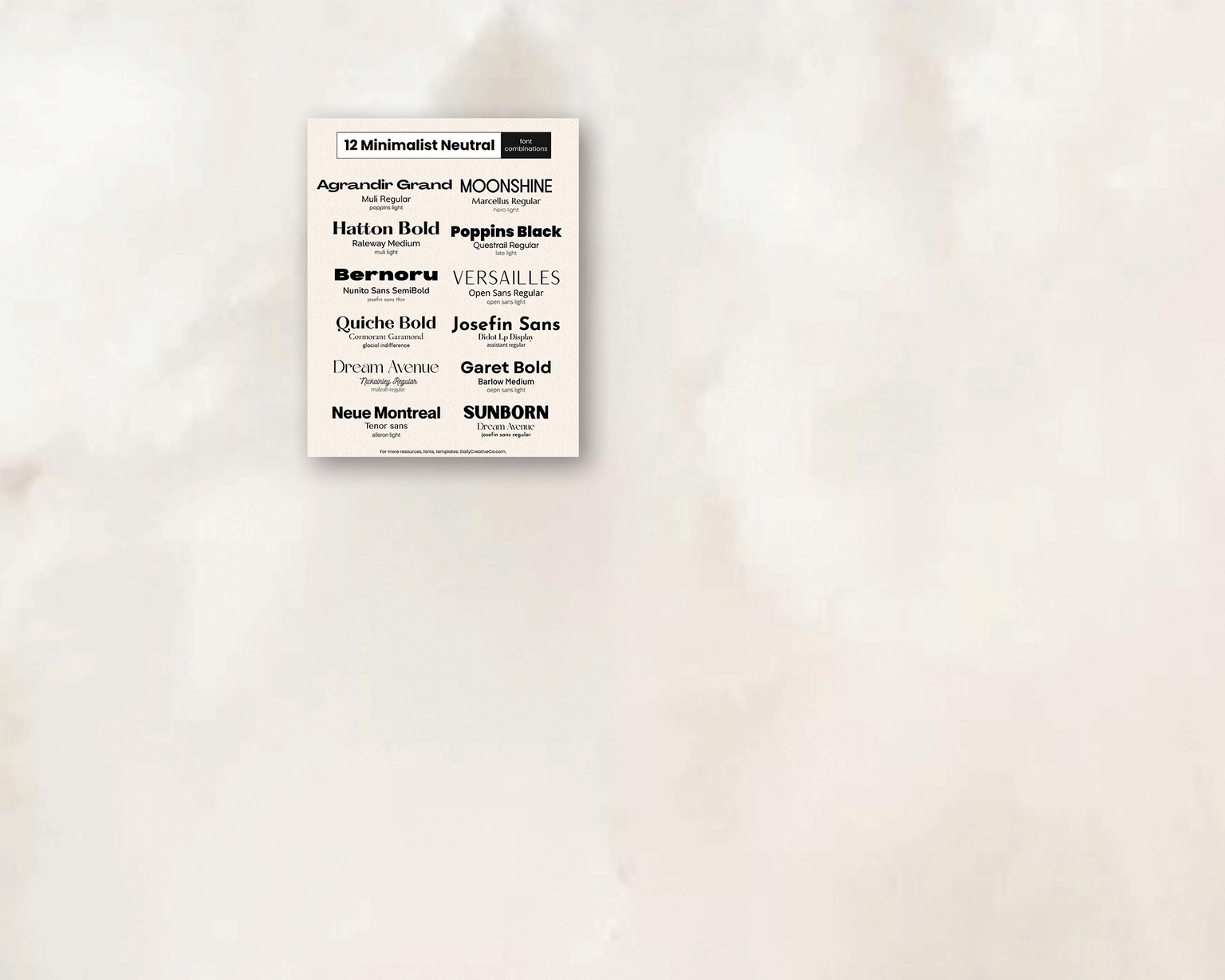 Complete Canva font kit with typography guide, cheat sheets, and brand identity tools