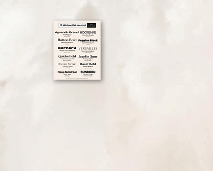Complete Canva font kit with typography guide, cheat sheets, and brand identity tools