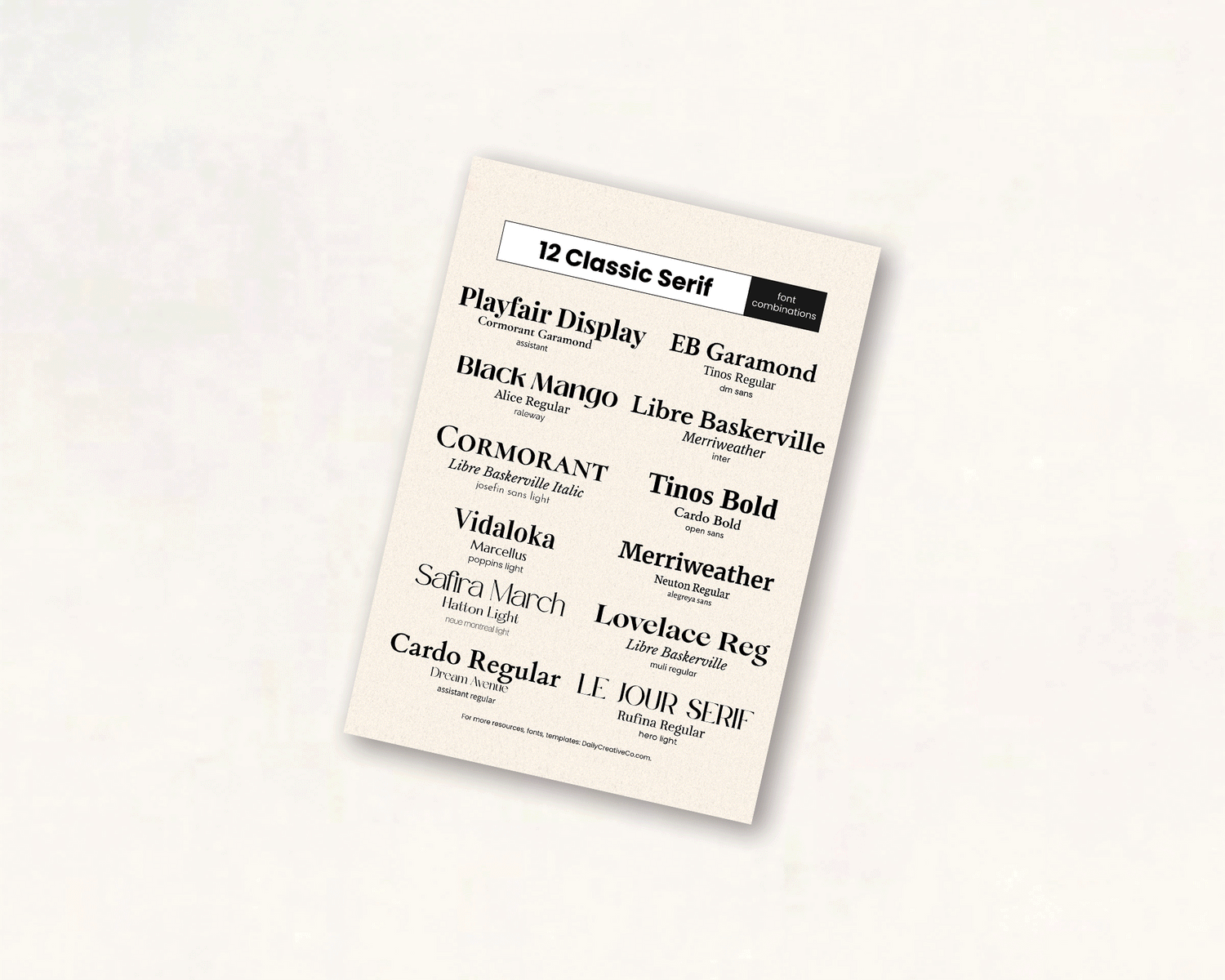 Minimalist Canva font pairings and branding templates for entrepreneurs and creators