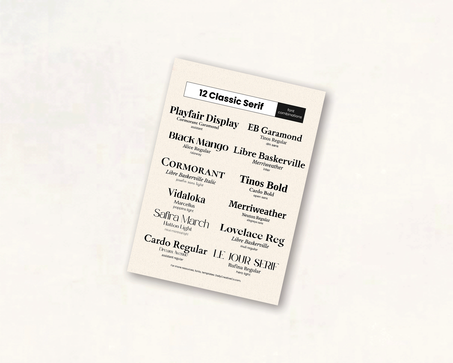 Minimalist Canva font pairings and branding templates for entrepreneurs and creators