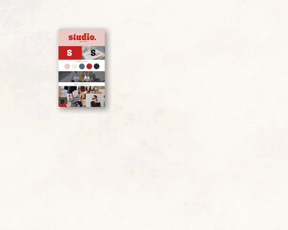 Canva branding kit with modern font combinations, brand boards, and style guide templates