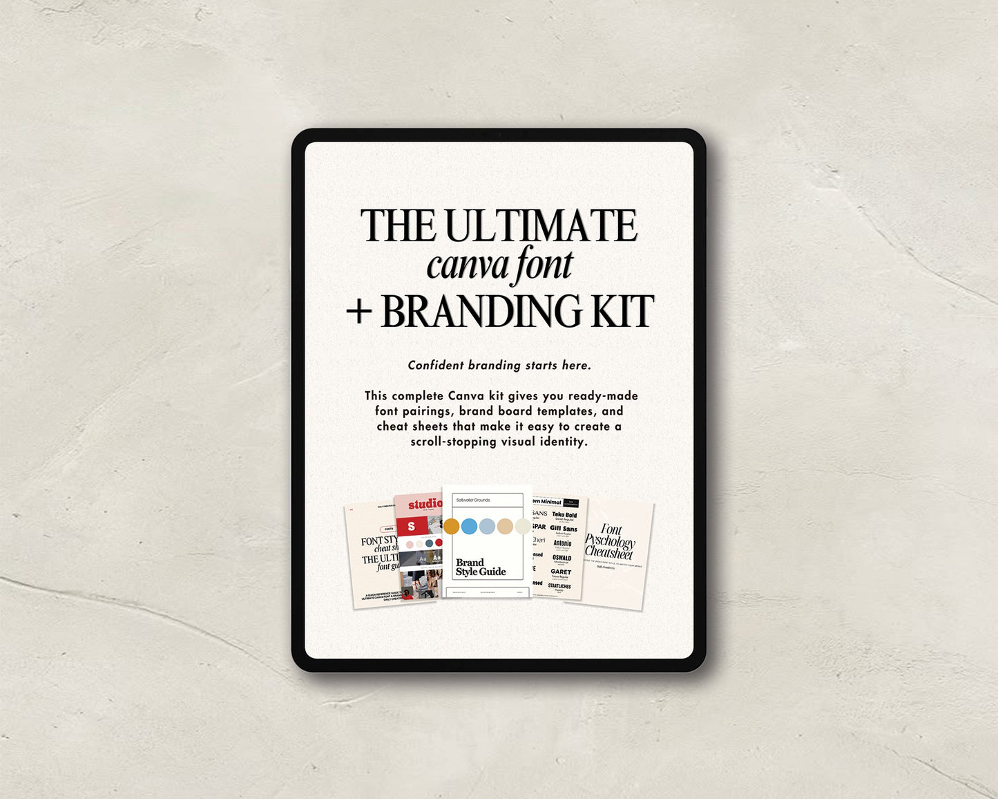 Editable Canva templates for fonts, logos, and social media branding design