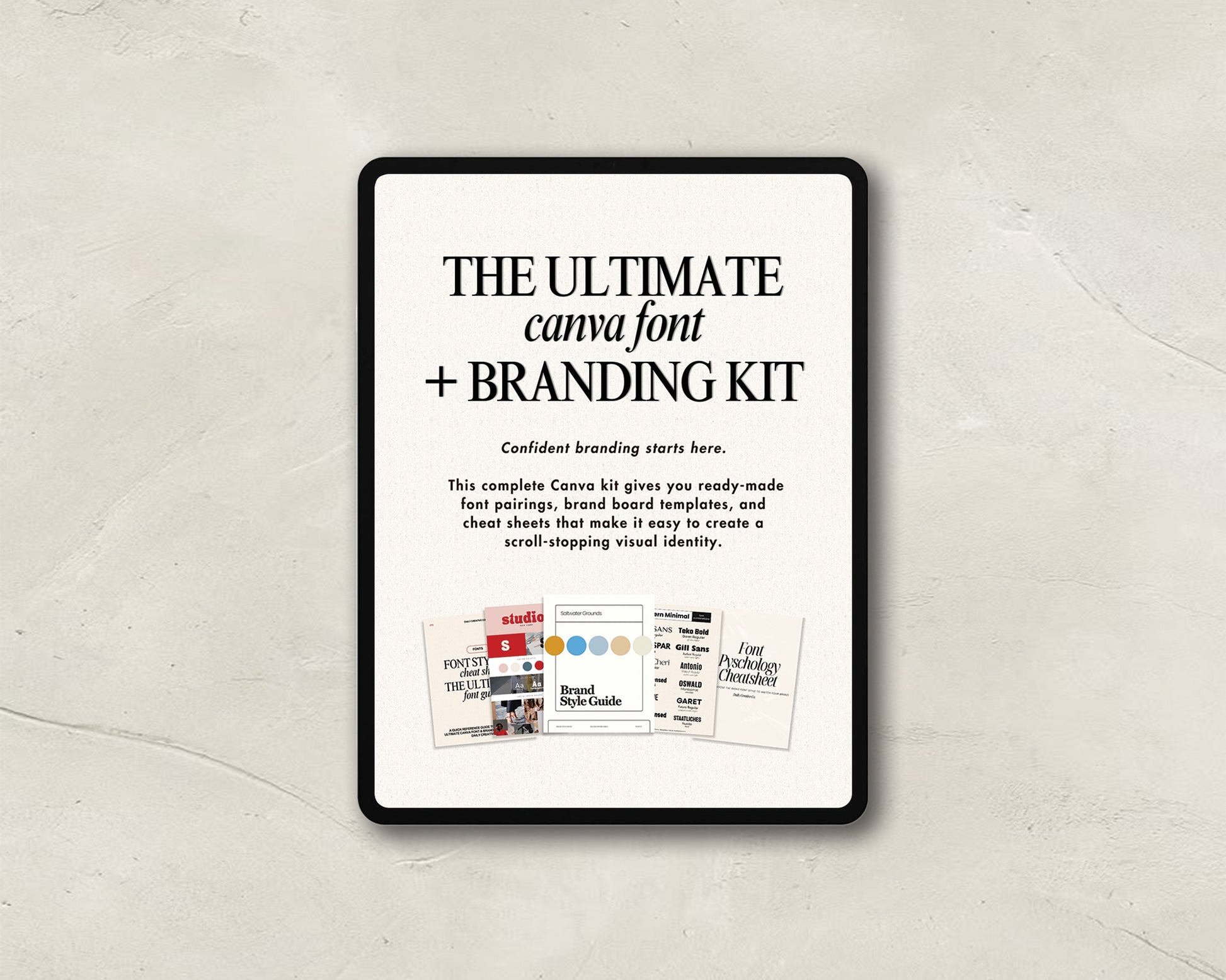 Editable Canva templates for fonts, logos, and social media branding design