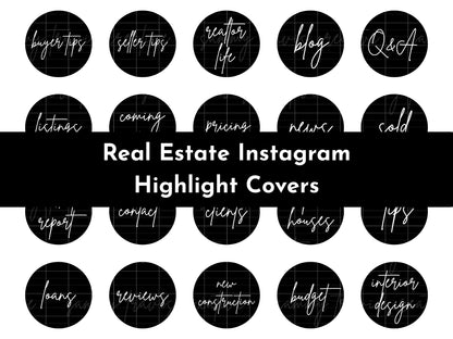 120+ Black Real Estate Instagram Highlight Icons