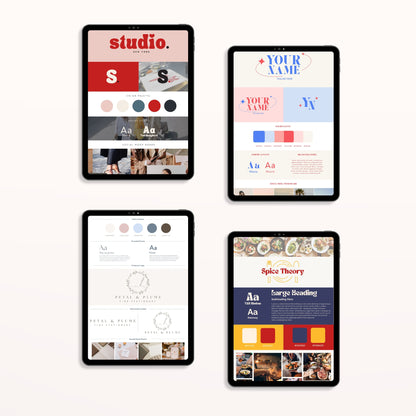 5 Editable Brand Board Canva Templates