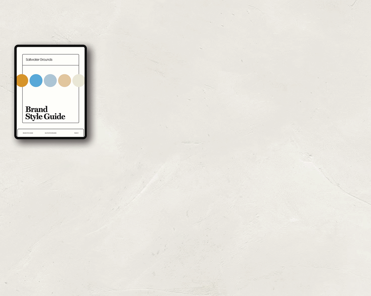 Canva template for brand style guide pages including typography, color palette, and imagery.