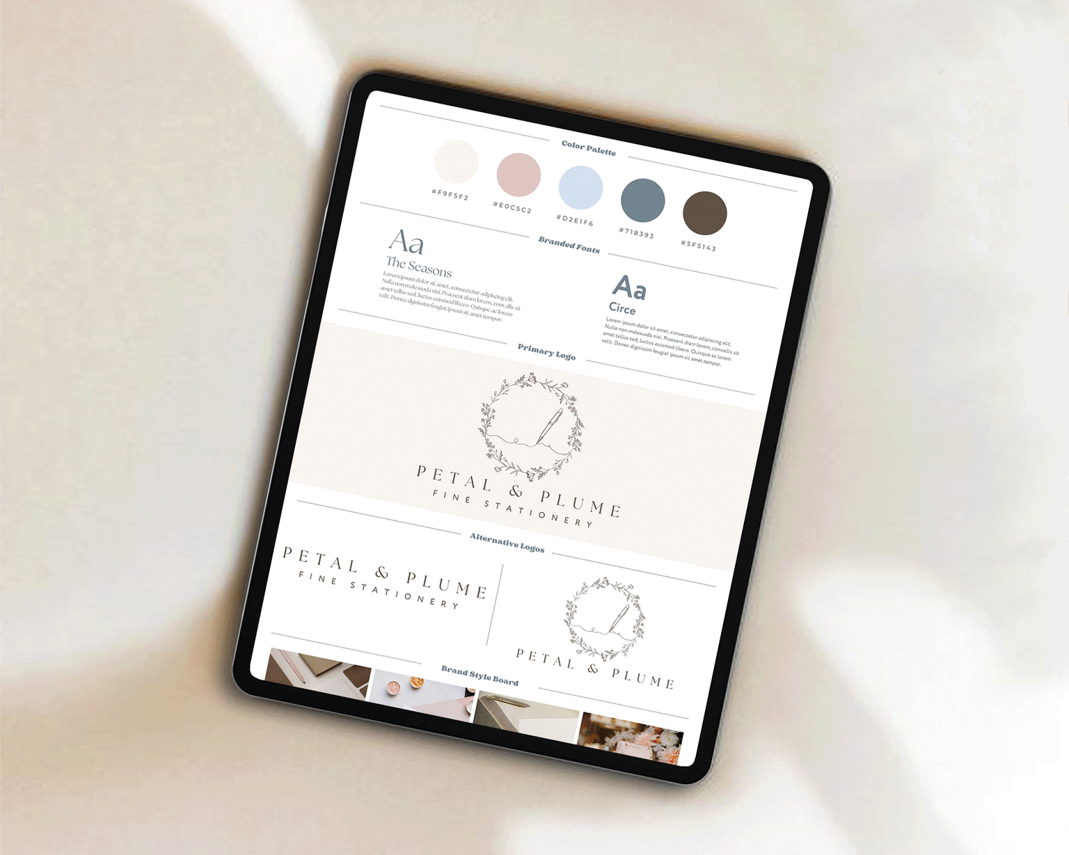 5 Editable Brand Board Canva Templates