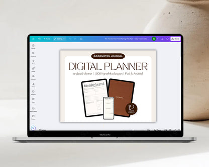 Customizable Canva template for digital product mockups, perfect for Etsy and Shopify sellers.