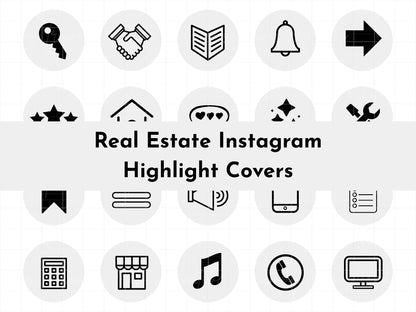 120+ Light Grey Real Estate Instagram Highlight Icons