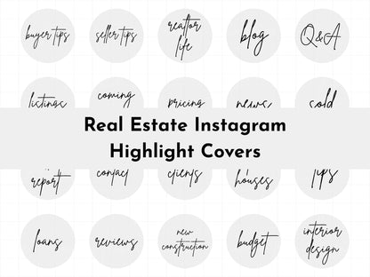 120+ Light Grey Real Estate Instagram Highlight Icons