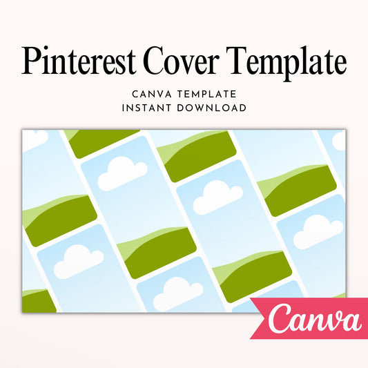 Pinterest Profile Cover Canva Template