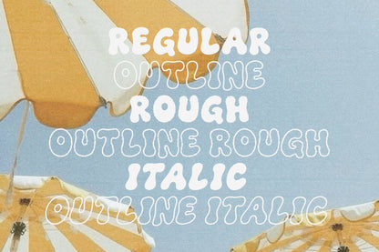 The Bubble Club Display Font Family